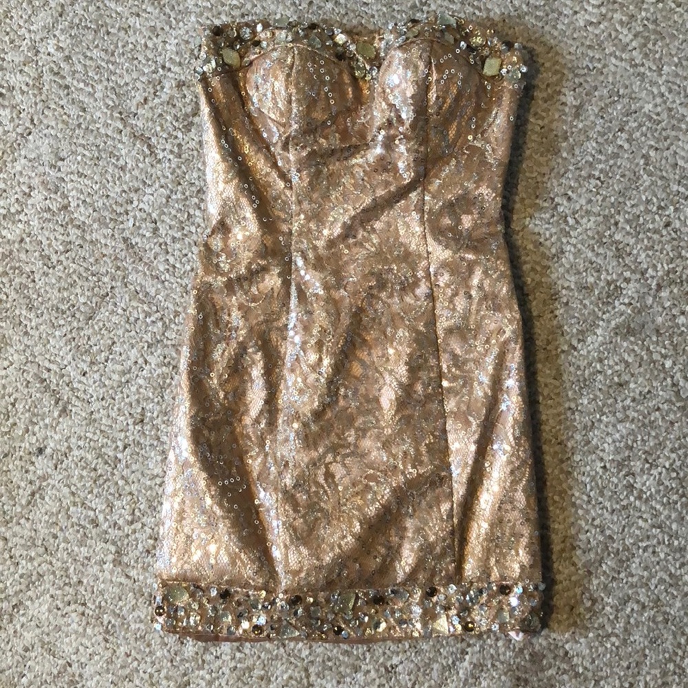 Nina Canacci Gold Formal Dress
